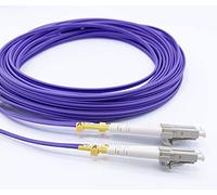 Elfcam Fibra óptica Cable LC/UPC a LC/UPC OM4 Multimodo Duplex 50/125um LSZH (1M)