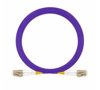Elfcam Fibra óptica Cable LC/UPC a LC/UPC OM4 Multimodo Duplex 50/125um LSZH (20M)