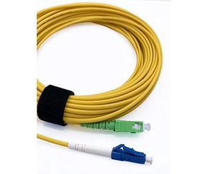 Elfcam Fibra óptica cable SC/APC a LC/UPC monomodo simplex 9/125µm LSZH, 10M