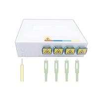 Elfcam® - Punto de Terminación Óptica PTO para FTTH, Conectores Ópticos de Tipo SC/APC (4 Puerto Óptico)
