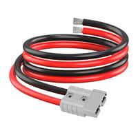 ELFCULB Anderson SB50 - Cable conector Anderson de 50 amperios, 6 AWG, conector rápido de batería para sistemas de energía solar y eólica, conexiones de alimentación de batería