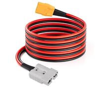 ELFCULB Cable de extensión XT90 a Anderson, Conector Anderson de 10AWG, 50A a Conector Hembra XT90 para cabrestante de Remolque con Sistemas solares RC (3m)