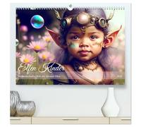 Elfen Kinder - Die zauberhafte Welt der kleinen Elfen (hochwertiger Premium Wandkalender 2026 DIN A2 quer), Kunstdruck in Hochglanz: Im magischen Reich der Elfenkinder.