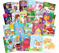 Elfew 20 Mini Libros para Colorear para Niños de 2 a 4 Años
