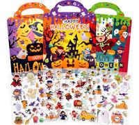Elfew 3 Libros de Pegatinas Halloween para Niños de 2 a 4 Años