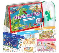 Elfew Buscar y Encontrar para Niñass de 3 a 6 Años, Libro de Actividades Reutilizable, Busca 480+ Objetos, Educativo Juguetes, Bolsitas Cumpleaños Infantiles