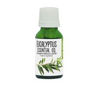 Elfeya Cosmetics EUCALYPTUS ESSENTIAL OIL (15ml / 300 drops) Pure Organic Aromatherapy Oil. Uplifting and Refreshing Used in Massage Oil, Essential Oil Diffusers And Oil Burning Lamps.