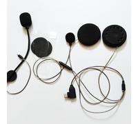 ELFINEAR Altavoz de casco de 45 mm con micrófono de repuesto compatible con ASMAX S1 Communicatior