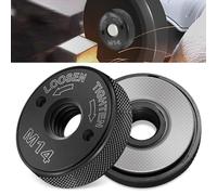 Elfinfi 2 Piezas Accesorios para Amoladora, Tuerca Rapida Amoladora Adecuado para AEG, Metabo, Makita, Flex, Black & Decker, Dewalt, Hitachi y Más, se Fija y Suelta Rápidamente sin Herramientas