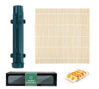 Elfinfi Kit Sushi, Kit para Hacer Sushi con Roller y Esterilla para Principiantes, Completo para Fiesta, Casa, Picnic (Azul Oscuro)