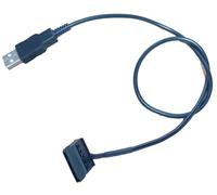 ELFJMZP 2-Pack USB a SATA Power Cable, 50cm 22AWG Tinned Copper Cord for 2.5'“ SATA HDD/SSD, Power Supply via USB Port/Charger/Power Bank (No Data Transfer, 5V Only, Not for 3.5”' Devices)