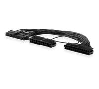 ELFJMZP - Adaptador de alimentación doble, cable divisor de alimentación ATX de 24 pines, 18 AWG, 12 pulgadas, Sync Starter, para doble alimentación, plataforma de minería, PC gaming, placa base, 32