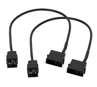 ELFJMZP Cable de ventilador de Molex a 4 clavijas,alimentación de ventilador de PC de 30cm y 12V a toda velocidad,adaptador de 4 clavijas para refrigeración de carcasa ATX PSU (1 a 1)