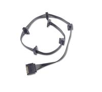 ELFJMZP Cable divisor de alimentación SATA de 15 pines, 1 macho a 6 hembras, cobre tintado de 18 AWG, 72 cm para disco duro SSD CD. Adaptador de alimentación multidisco para servidores de PC NAS