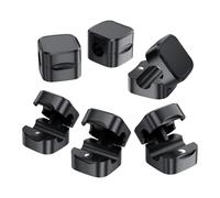 ELFJMZP Juego de organizadores de cables magnéticos de seis piezas con almohadillas adhesivas de doble cara, proporcionando una solución de gestión de cables sin enredos para escritorios, vehículos y