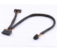 ELFJMZP Mini ATX - Cable adaptador de alimentación de 6 pines a SATA de 15 pines, compatible con Dell Vostro 5070/5090/5880/5890/7880/7890, para SATA HDD/SSD/unidad óptica, extensión de corriente de