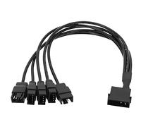 ELFJMZP Molex - Cable de ventilador de 4 pines a 4 pines, 30 cm, 12 V, Full Speed para PC, adaptador de 4 pines para ATX PSU (1 a 5)