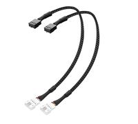 ELFJMZP Placa base para ventilador de PC Main Chassis Channel 2510 4P macho a 1 unidad PH2.0 4P hembra para control de velocidad PWM y señalización (RPM/alarma) 30 cm/11,8 pulgadas (2) (1 a 1)