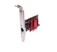 ELFJMZP Tarjeta de red PCIe de 2.5 Gbps, chipset RTL8125B, adaptador Ethernet de 2500 Mbps con disipador de calor de aluminio y puertos chapados en oro, compatible con Synology/QNAP NAS, PCIe x1 (sin