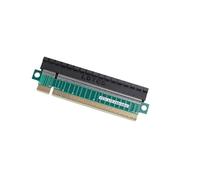 ELFJMZP Tarjeta elevadora PCIe 5.0 X16, ultrafina de 3 cm de altura, 10 cm de longitud, PCB chapado en oro de 4 capas, ranura negra reforzada con cubierta antipolvo para tarjeta de computación GPU