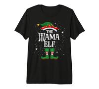 Elfo de Navidad Coincidencia Familiar Grupo Divertido El Duende Mamá Camiseta Premium