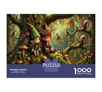 Elfo del bosqueRompecabezas Clásico 1000 Piezas Cartón Reciclado Roble Antiguo Relajación Mental, Tiempo Libre, Regalo De Cumpleaños para Amantes De Puzzles 52x38cm/1000pcs