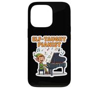 Elfo enseñó a Pianista músico Divertido Navidad Piano Jugador Divertido Carcasa para iPhone 13 Pro