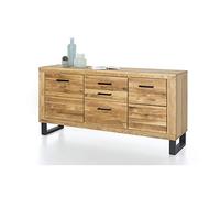 Elfo Klara - Aparador (madera de roble, barnizada, 158 x 82 x 40 cm), color roble
