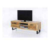 Elfo Klara - Mueble Consola bajo para TV (170 cm de ancho, roble barnizado, parte maciza), Muebles