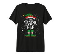 Elfo Navidad Coincidencia Familiar Grupo Divertido El Papa Elf Camiseta Premium