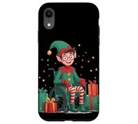 Elfo riendo en Silla de Ruedas para la Mejor Navidad Carcasa para iPhone XR