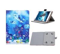 elfofle Funda Universal para Blackview Tab 90WiFi 11 Pulgadas/Blackview Tablet 10.1 Pulgadas/Tab 70 WiFi/Tab 80/Tab 30, Compatible con Teclast P50 Tablet,Delfines