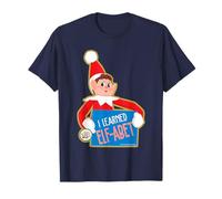 Elfos Behavin' Badly Elfie I Learned Elf-abet Christmas Camiseta