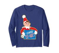 Elfos Behavin' Badly Elfie I Learned Elf-abet Christmas Manga Larga