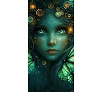 Elfos Diamond Painting Adultos Grande XXL Mariposa Diamond Painting Kit Completo, 5D DIY Ronda Pintura de Diamante Cuadro Diamantes Punto de Cruz Set para Decoración Pared Hogar 70x140cm, Model809