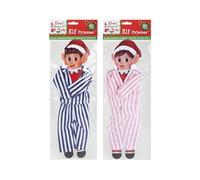 Elfos Que se comportan Mal - Viste a los Pijamas de Elfo de Navidad - 1 elegido al Azar