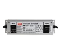 ELG-200-24A-3Y: MEAN WELL Fuente de alimentación LED 200 W, 24 V, IP65, voltaje y corriente ajustables