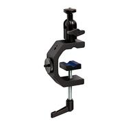Elgato Heavy Clamp - Montura Profesional con Cabezal de rótula y 4 Orificios roscados de 1/4 Pulgadas, Segura y Resistente, para mesas, estantes y Postes, Ideal para cámaras, Luces, Flashes y más