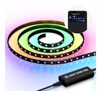 Elgato Light Strip Pro - LED RGB controlables por separado, ambientes con IA, velocidad/intensidad/dirección ajustables - Control por app en Mac, PC, iPhone, Android, Stream Deck