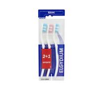 Elgydium Basic Cepillo de Dientes Medio 3uds