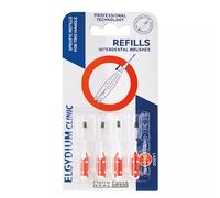 Elgydium Clinic Refills Brushes Rojo x4
