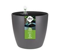 Elho All-In-1 Brussel Round 18 con Inserto de Autorriego - Anthracite | ∅ 18.3 x 16.8 cm | Para uso en Interiores | Plástico 100% reciclado