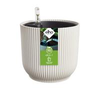 Elho All-In-1 Vibes Round 25 Macetero con Inserto de Autorriego - Linen White
