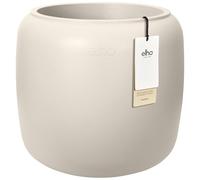 Elho Amber Beads Small 40cm Maceta - Linen White | ∅ 39.2 x 34.9 cm | Macetero por Interior y Exterior | Plástico 100% reciclado