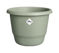 Elho Amiga Rond 55 - Maceteros Decorativos - Interior & Exterior - 100% Plástico Reciclado - Ø 55 x H 41.3 cm - Verde/Verde Tomillo