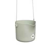 Elho B.for Swing 18 - Macetero por Interior - 100% Plástico Reciclado - Ø 18.0 x H 16.5 cm - Verde/Verde Piedra