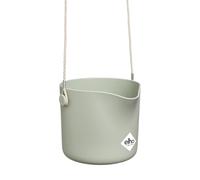 Elho B.for Swing 18 - Macetero por Interior - 100% Plástico Reciclado - Ø 18.0 x H 16.5 cm - Verde/Verde Piedra