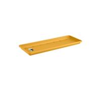 Elho Barcelona Trough Saucer 40cm Plato - Honey Yellow | L 16.7 x An 34.9 x A 2.7 cm | Para uso en Exteriores