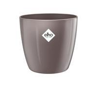 Elho Brussels Diamond Round 20 - Macetero por Interior - Ø 20.0 x H 18.6 cm - Gris/Oyster Pearl