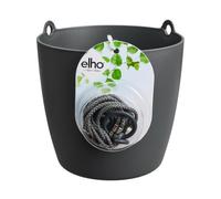 Elho Brussels Hanging Basket 18cm Maceta - Anthracite | L 21.5 x An 18.3 x A 18 cm | Macetero por Interior
